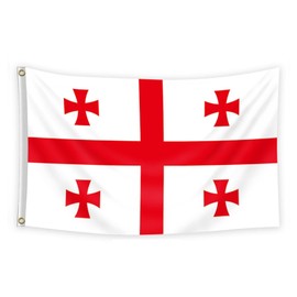 Republic of Georgia Flag 3x5 Ft Double Sided with 2 Brass Grommets