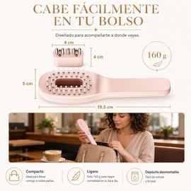 Masajeador de Cuero Cabelludo, con Luz Roja y Aplicador de Aceite, Aplicador de Aceite para el Cabello 2 en 1, Dispensador de Aceite Impermeable Ipx7,Roja para Cabello, Anticaída y Relajante