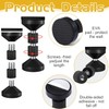 Tholire 2PCS Headboard Stoppers – Adjustable Bed Wall Stoppers –
