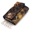 COCOLUCK Men's Key Case, Japanese Pattern, Golden Brocade, Nishijin Textile,