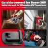 Unbranded Battery Adapter For Bauer 20v Li-ion Converter to for