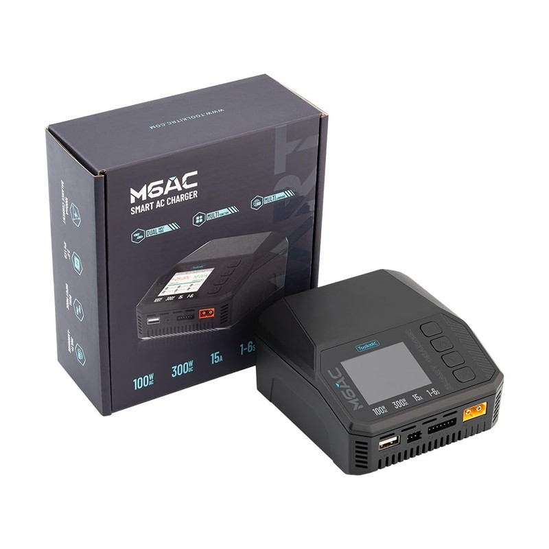 ToolkitRC M6AC - M6AC Multi Function LiPo AC/DC Battery Charger,