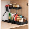 Pull-Out Cabinet Organizer for Kitchen and Bathroom Storage – Black