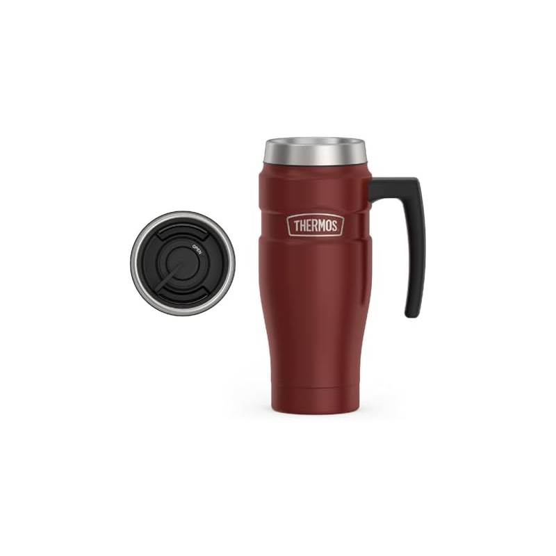 THERMOS Stainless King Taza de viaje aislada al aspiradora, 16