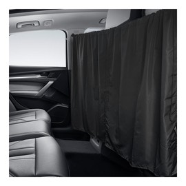 Ohleats Car Divider Curtain, Automotive Privacy Blackout Divider Curtain for Sleeping & Camping, Removable Vehicle Sunshade Screen Blocks Heat, UV Rays, Universal Car Accessories