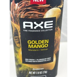 Axe Aluminum Free Deodorant Golden Mango Mandarin + Vetiver 2.6oz / 73g New