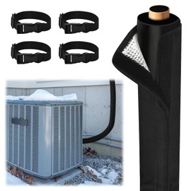 72" HVAC Copper Pipe Insulation, 3 Layer Outdoor AC Line Insulation, Waterproof 600D Oxford, UV Resistant, Freeze Proof, Air Conditioner Line Insulation for Mini Split, Central AC