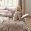 Bedsure Bedsure Khaki Oversized Queen Duvet Cover - 3 Pieces