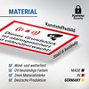 Komma Security Grundstück Alarmgesichert Videoüberwacht Sign - Achtung Vorsicht Videoüberwachung