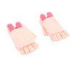 USB Heated Knitted Flap Gloves Half Finger 5V Winter Heating
