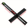 Adjustable Aluminum Metric Layout and Drilling Positioning Ruler