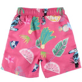 ESTAMICO Swimwear, Kids, Saltwater Pants, Surf Pants, UV Protection, Shorts, Juniors, Boys, Kids, jungle pink