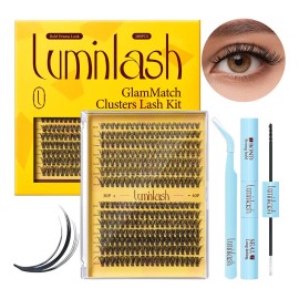 Luminlash Kit Extensiones De Pestañas Con Pegamento Y Pinza