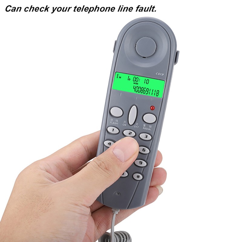 C019 Wired Telephone Phone Line Tester Lineman Butt Test Check