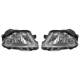 Fronimo Left+Right Clear Front Bumper Fog Light Lamp Compatible with Lexus LS460 2007 2008 2009 2010 Pair Fog Light Lamp 8121150090, 8122150090
