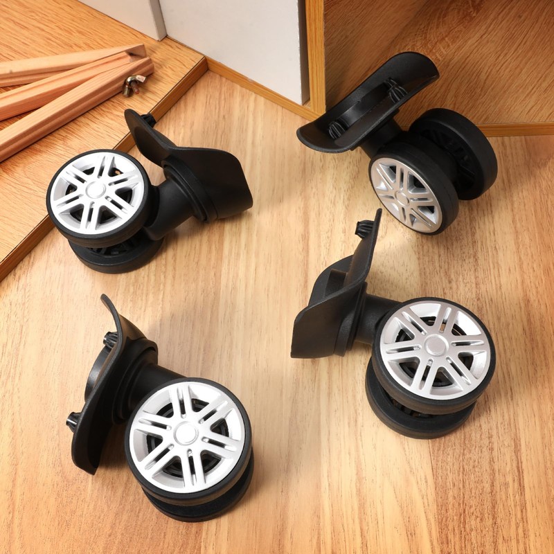 Toddmomy 4Pcs Suitcase Wheels Replacement Suitcase Caster Wheels Luggage Caster