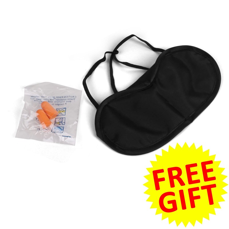 Lillyvale2 Inflatable Travel Neck Pillow - Soft Flight Rest/Support Cushion