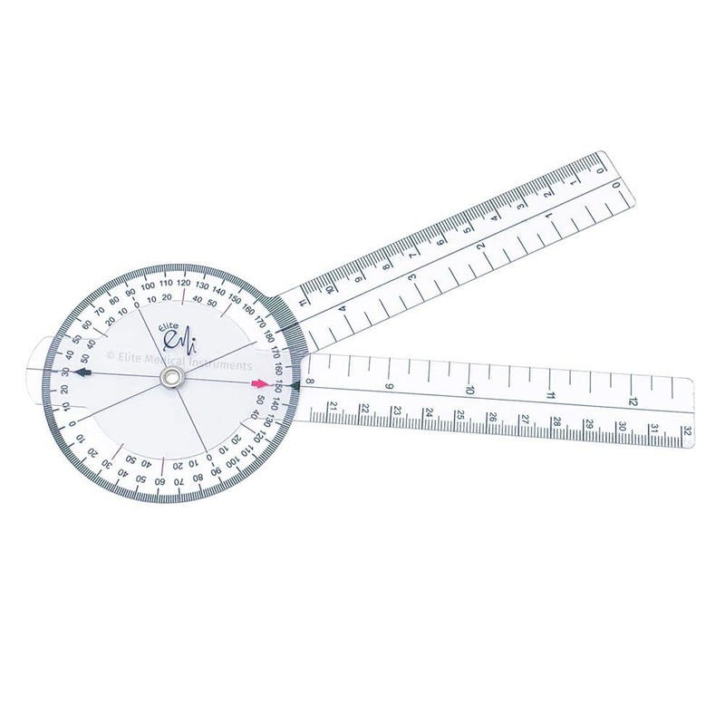 Elite Medical Instruments USA 12" and 8" Goniometer Set -
