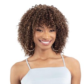 Shake N Go Virgin Remy Hair Weave Glossy - Wet & Curly 3Pcs (Color:NATURAL BLACK)