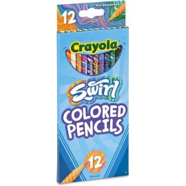 Crayola Swirl Colored Pencils for Kids, 12ct, Cute School Supplies, Ages 3+
