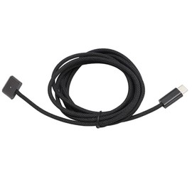 Cable de Carga Tipo C a Magnético 3, Tejido de Aluminio para Computadora Portátil M1 MAX M2, Carga Rápida de 140 W, Compatible con Pro Air 2022 de 6,6 Pies