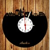 bigcopy e.K. Aachen Skyline Wall Clock with Dial, High-Quality Acrylic