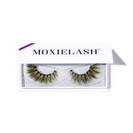 MoxieLash - Cochelly Lash - Premium Colorful Magnetic Eyelashes - Black and Yellow Blend - 5 Magnet Lash Band - Big, Bold & Beautiful - Eyeliner Sold Separately