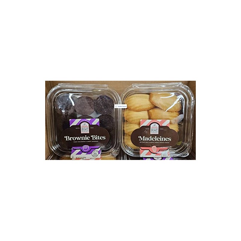 Sugar Bowl Bakery Madeleines & Brownie Bites (Two Containers)