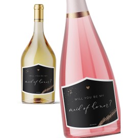 JoliCoon Will You be My Maid of Honor Wine Label - Maid of Honor Proposal Gifts