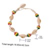 TEHAUX Wooden Beads Anklet Shell Chain for Women Knitted Ankle