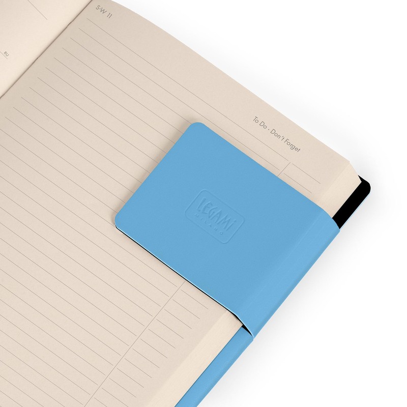 Legami - Daily Diary Medium 2026, Retro Blue, 12 Months,