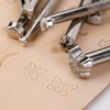 Leather Stamping Tools Kit,Leather Different Shape Saddle Making Stamp Punch