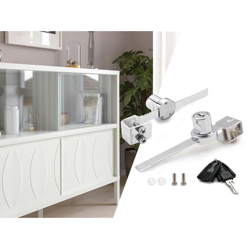 XIEHE 318 Sliding Window Locks, Closet Locks for Sliding Glass