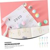 Operitacx Cute Clips Pom Pom Brads Fasteners Metal Paper Clips