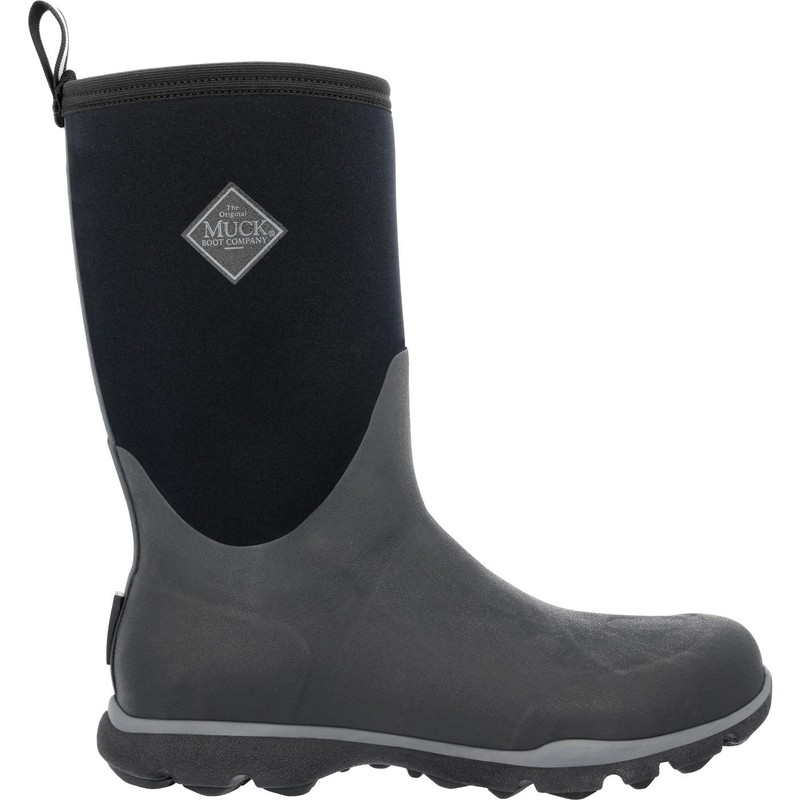 Muck Boot mens Arctic Excursion Mid Snow Boot, Black/Grey, 10-10.5