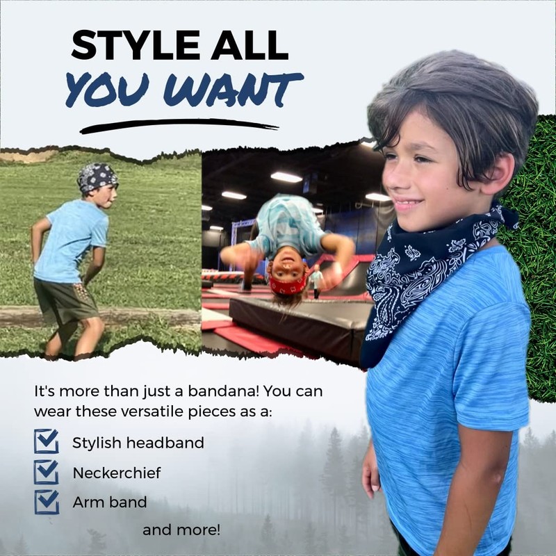 B53 Bandanas de cachemira 100% algodón, fabricadas en los Estados