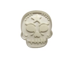 Calavera Sugar Skull Fondant Cookie Cutter AND Stamp #1568