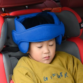Kids Car Seat Travel Head Support Adjustable Head Strap Toddler Headrest Support Band Car Safety Sleeping Head Rest Pillow Child Car Seat Straps Cover Soft Neck Relief Pillow for Travel Journey Plane