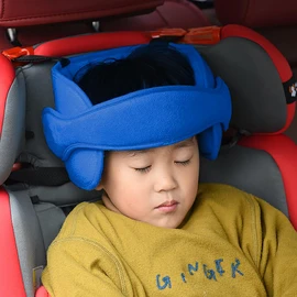 Kids Car Seat Travel Head Support Adjustable Head Strap Toddler Headrest Support Band Car Safety Sleeping Head Rest Pillow Child Car Seat Straps Cover Soft Neck Relief Pillow for Travel Journey Plane