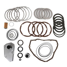 INGKAN JF015E RE0F11A Transmission Master Rebuild Kit w/Filter Clutch Fits for 11-22 Chevy Spark, 13-14 Mitsubishi Lancer, 82-22 Nissan Sentra/ NV200, 11-14 Suzuki Swift Replace OE JF015E RE0F11A