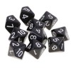 10PCS Polyhedral D10 Dice Acrylic 10 Sided Game Dice for