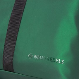 New Rebels Unisex Mart Los Angeles Rolltop Backpack Mini Backpack (Pack of 1), Metallic Green, Casual