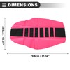 Motoforti Universal Motorcycle Seat Cover, Faux Leather, Pink, 1 Pc