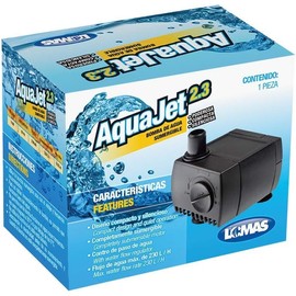Lomas Bomba Sumergible para Fuentes Decorativas AQUAJET 2.3, 230 L/h, 2W, Compacta, Silenciosa y con Control de Flujo de Agua, Ideal para Acuarios y Fuentes de Mesa