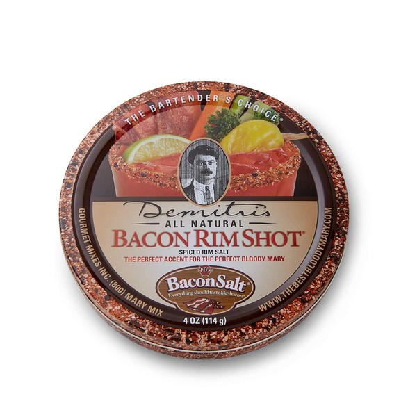 Demitri's Demitri's Bacon RimShot, Spiced Rim Salt, 4 Ounce Tin