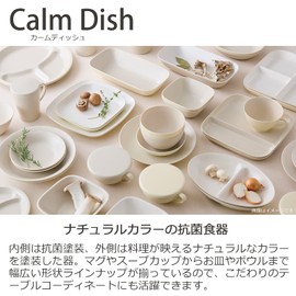 Takenaka T-26656 Dish Calm Dish, Square, Curry & Pasta, Made in Japan, Light Gray, Approx. 10.2 x 5.2 x 1.9 inches (25.9 x 13.3 x 4.9 cm)