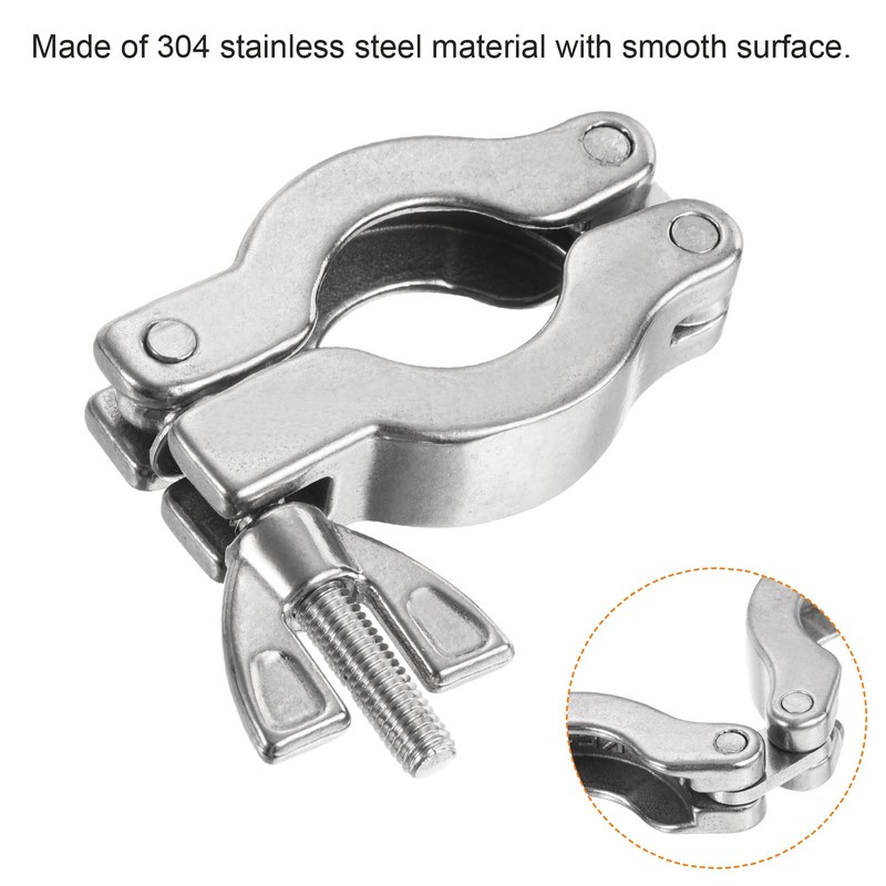 PATIKIL 1 Pack KF-25 Vacuum Clamp 304 Stainless Steel Durable