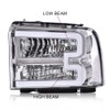 carlights Fit For 05-07 Ford F250 F350 Super Duty Clear