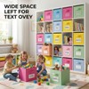 11 Inch Cube Storage Bin with Label Window, 8 Pack