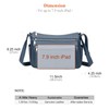 Over Earth Leather Crossbody Bag for Women Soft Multi Pockets